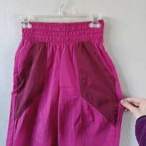 Body For Sure Pink Windbreaker Track Pants Women's Size Small